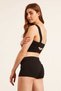 Solid Crop Top with Spaghetti Straps