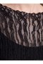 Rmz Clothing Difference Ruffled Stand Collar Lace Blouse - 3