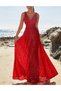 Long dress, Red - 3