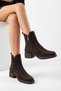 Karin Women's Genuine Leather Casual Boots - Brown Suede - 6