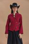 Cross Buttoned Judge Collar Women's Jacket Blouse - 2