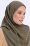 Alia Shawl - Vo Roma Pattern - Khaki - 4
