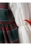 New Year's Spirit: 2-Piece Plaid Gilet Set with Graceful Lace Collar - 6