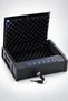 Fingerprint Password Gun Safe Portable Metal Safe with Key 32X25X8 cm