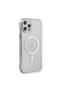 Apple iPhone 12 Pro Case Magneticsafe Laser Silicone - Silver