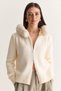 Women's Fur Detailed Hooded Reversible Zippered Knitwear Cardigan Th251098 60286722 - 2