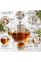 Glass Teapot with Filter, 850 ml Capacity, Transparent - 6