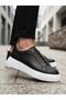 Ba0581 Men's Sneaker Daily Casual Sports Shoes Black White Sole - 7