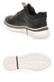 Rubber Sole Lace-Up Sneaker Black Genuine Leather Casual Shoes Hz2420-Ks016 - 5