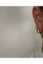 Gold Color 6-Piece Multi Hoop Earring Set with Star-Shaped Sparkling Zircon Stones and Flat Curved Earrings Set - 3