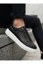 Ba0581 Men's Sneaker Daily Casual Sports Shoes Black White Sole - 2