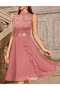 Rochie scurta, Roz pudra - 4