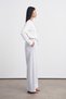 Soft Scuba Barrel Stitched Trousers Gray Melange - 4