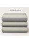 Turkish Style King Size Flat Bedsheet Set, 3 Pieces, 260 x 240 cm, 1 Flat Sheet and 2 Pillowcases (Charcoal Grey) - 6