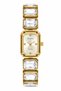 Milano Women's Wristwatch Gold Color Stone Detailed Metal Cord Rectangular Case Analog Watch 20 mm Case Diameter - 2