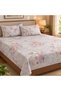 Turkish Style King Size Flat Bedsheet Set, 3 Pieces, 260 x 240 cm, 1 Flat Sheet and 2 Pillowcases (Ivory) - 4