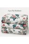 Turkish Style King Size Flat Bedsheet Set, 3 Pieces, 260 x 240 cm, 1 Flat Sheet and 2 Pillowcases (Ivory with Dusty Pink) - 6