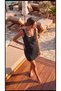 Women's Strappy Square Neck Knitwear Pareo with Waist Tie - 5