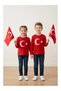 Red Turkish Flag Printed Long Sleeve Tshirt - 2