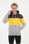 Men's Three-Thread Ribbed Hooded Casual Sweatshirt with Kangaroo Pocket - 3