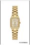 Milano Women's Gold Color Metal Strap Rectangular Case Stone Detailed Wristwatch – 20 mm - 2
