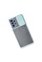 Case for Samsung Galaxy A33 5g Case Palm Frosted Camera Sliding Silicone - Turquoise - 3