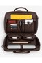 1003 Organizer Laptop and Briefcase Bag with Compartments and Shoulder Strap-1003 Brown - 4