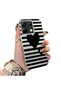 Poco X6 Compatible Striped Black Case, Shockproof Silicone, Stylish - 2