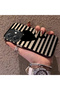 Oppo A3/A3X 4G/5G Compatible Striped Black Case, Shockproof Silicone, Stylish