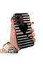 Vivo Y56 Compatible Striped Black Case, Shockproof Silicone, Stylish - 2