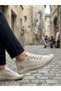 Ba0248 Cream Flexible Lace-Up Ultra Light Breathable Sneaker Shoes - 4