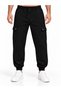 Men's Ribbed Cuffed Sweatpants with Inside Cargo Pockets