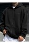 Unisex Printed Sweatshirt Jacket with Hood and Kangaroo Pocket, Comfortable Fit, Regular Cut