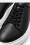 Black 100% Leather Lace-Up Casual Shoes 1033265281 - 3