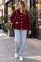 New Season Women's Hooded Gold Buttoned Pocketed Soft Textured Lightweight Wool Look Knitwear Cardigan - 4