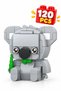 120 Pieces Mini Block Koala Figure Building Set 3D Animal Toy Ages 6+