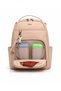 Mother Baby Care Backpack Faux Leather Multi-Compartment Stroller Bag with Strap 9360 - 9