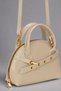 Vanilla Beige Gold Accessory and Eyelet Detail Women's Hand-Shoulder Bag Ref.672466