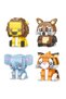124 Piece Mini Block Raccoon Figure Building Set 3D Animal Toy for Ages 6+ - 5