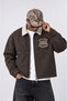 Men's Not Basic Project Printed Oversize Jacket Brown - 2