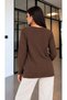 Women's Yumoş Melange Crew Neck Long Sleeve Blouse 7610 - 4