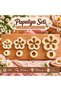 Set of 4 Daisy Sugar Paste Molds |   Different Size Flower Cutter Mold, Cake, Cookie, Cupcake and Polymer Clay Mold - 2