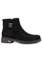 Women's Suede Look Zippered Casual Boots with Buckle Detail - 4