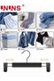 UNUNS 10 Pack Pants Hangers Clothes Hangers with 360 ° Swivel Hooks, Adjustable Non-Slip Clips, Dura - 4