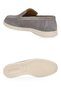 Light Gray Genuine Leather Stylish Comfortable Espadrille Men's Casual Shoes Loafer 6K020-217 - 5