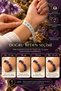 Amethyst Natural Stone Bracelet for Women and Men Unisex Purple Amethyst Evil Eye Luck Energy Stone Raw Amethyst Gift - 4