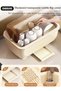 DUNISO Dish Drying Rack with Lid, Large Dish Rack for Kitchen Cabinets, Plastic Dish Drainer with Dr - 5