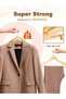 MOMENT 15 Pack Wide Shoulder Suit Hangers, Smooth Finish Solid Plastic Coat Hanger with Non Slip Pan - 3
