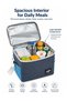 Toshionics Insulated Lunch Bag Cooler Bag, Thermal Lunch Box Tote with Adjustable Shoulder Strap, Le - 2