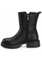Norex Black Genuine Leather Women's Boots - 2